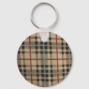 Porte-clés Plaid — Noir et TAn