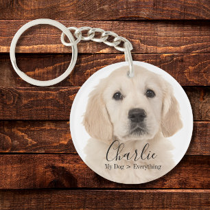 Porte-clés Plaid personnalisé avec photo de compagnie animale
