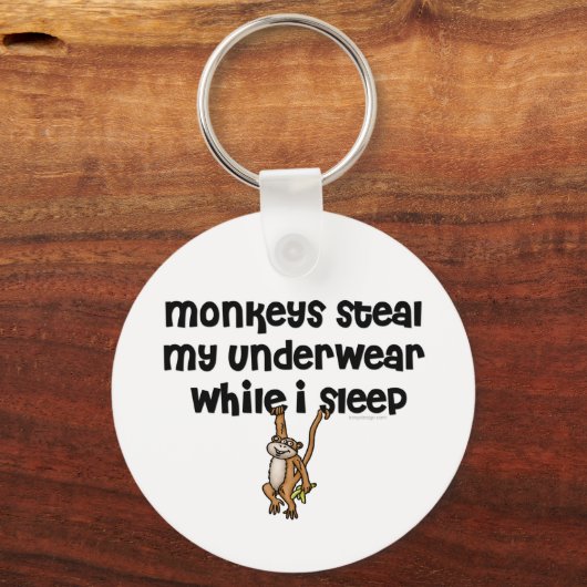 Porte-clés Plaisanterie singe (Verso)