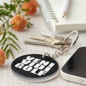 Porte-clés Plaisanteries drôles de citations de golfeurs : (Devant Droit)