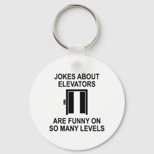 Porte-clés Plaisanteries Sur Les Ascenseurs