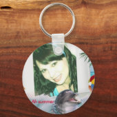 Porte-clés plaisir d'été dauphin sourires plage (Recto)