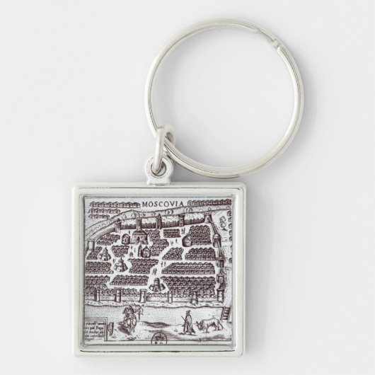 Porte-clés Plan de Moscou, 1628 (Devant)