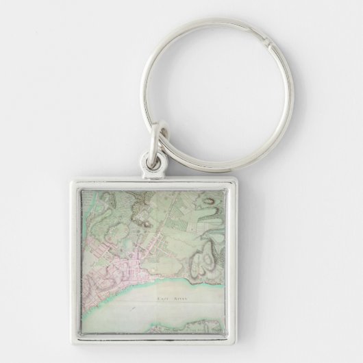 Porte-clés Plan de New York, 1776 (Devant)