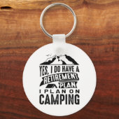 Porte-clés Plan de retraite Camping (Recto)
