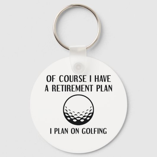 Porte-clés Plan de retraite Golfing (Recto)