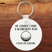 Porte-clés Plan de retraite Golfing (Recto)