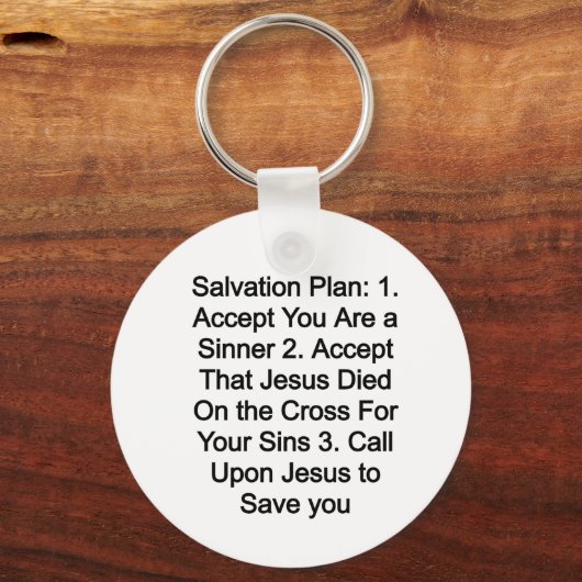 Porte-clés Plan de salut (Recto)