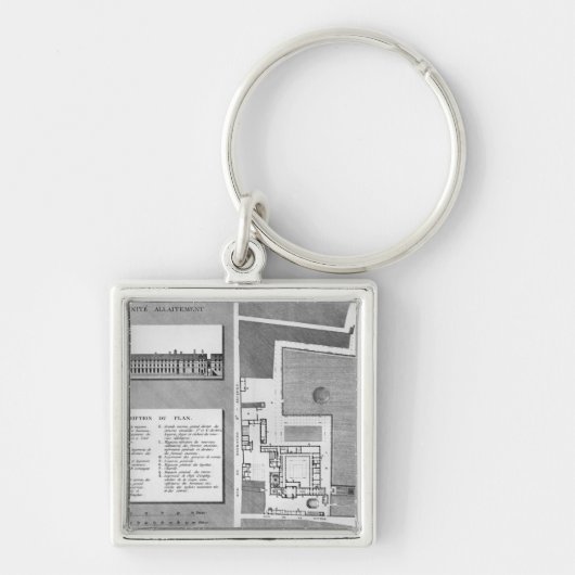 Porte-clés Plan du Port-Royal de Maternite (Devant)