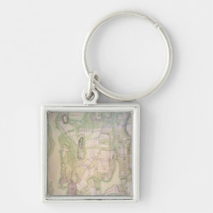 Porte-clés Plan militaire de Newport, 1777