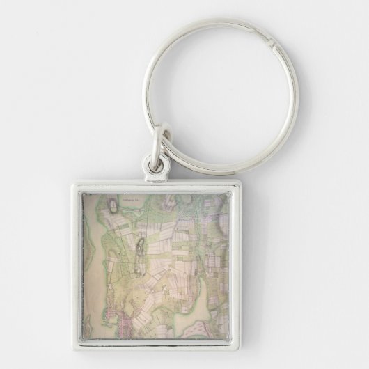 Porte-clés Plan militaire de Newport, 1777 (Devant)