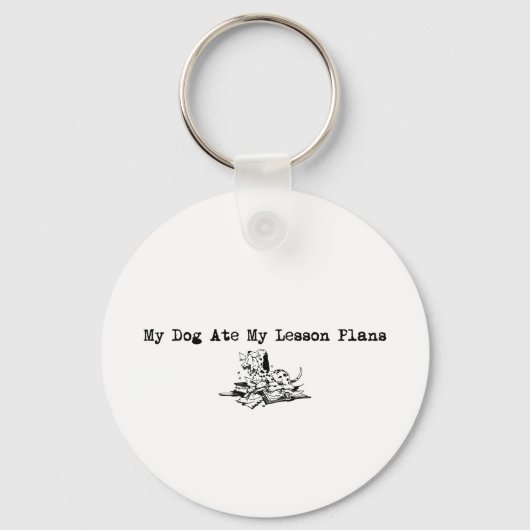 Porte-clés Plan My Dog Ate (Recto)