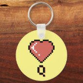 Porte-clés Plan noir de la reine du coeur (Recto)