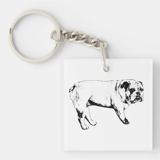 Porte-clés Plan Porte - clé Bulldog (Devant)