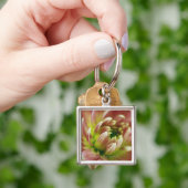Porte-clés Plan rapproché d'une fleur (main)