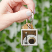 Porte-clés Plan rapproché d'une tasse de café 2 (main)