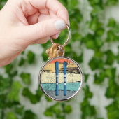 Porte-clés Planche à ski Vintage (Main)