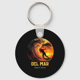 Porte-clés Planche de surf de surf de Del Mar États-Unis