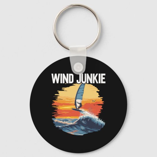 Porte-clés Planche de windfoiling Wind Junkie Wing Foil Surfi (Recto)