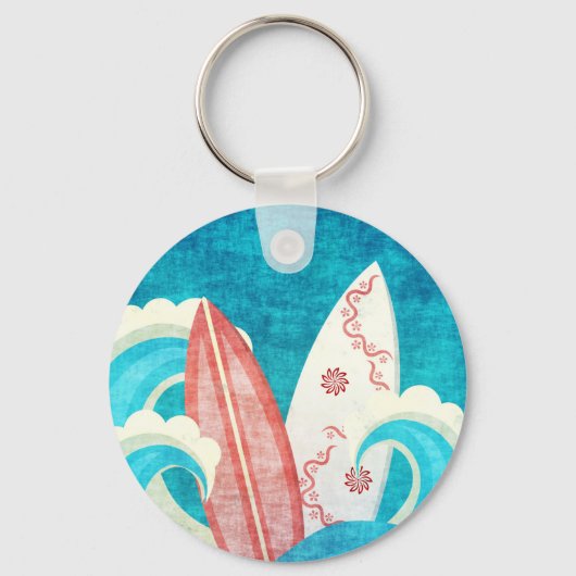 Porte-clés Planches de surf Cool Grunge (Recto)