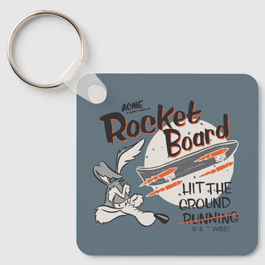 Porte-clés Planchette Fusée ACME de B. COYOTE™ (Recto)