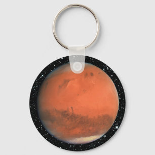 Porte-clés PLANET MARS véritable étoile couleur arrière - pla