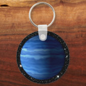 Porte-clés PLANET URANUS v.2 arrière - plan étoile (système s (Recto)