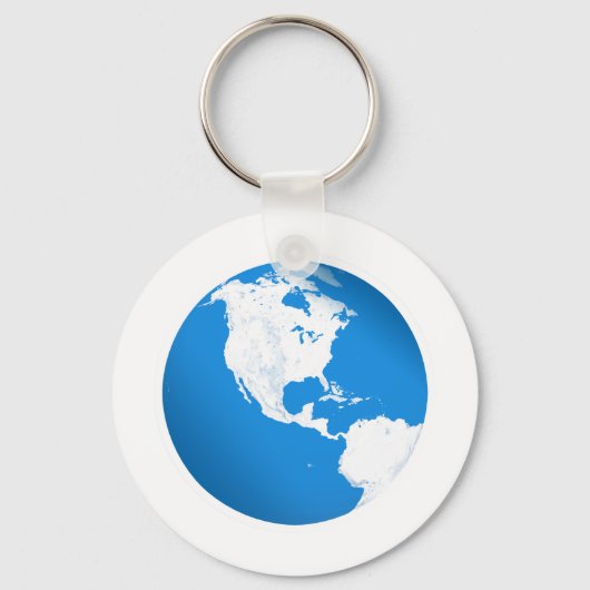 Porte-clés Planète bleue Terre (Recto)