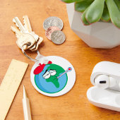 Porte-clés Planète malade