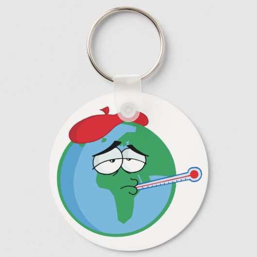 Porte-clés Planète malade (Recto)