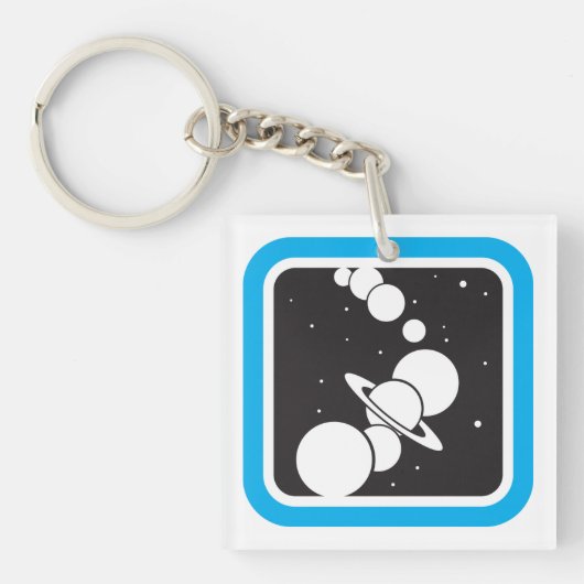 Porte-clés Planètes dans l'espace (Devant)