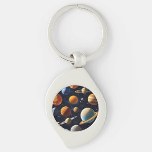 Porte-clés Planètes de l'espace extra-atmosphérique 2