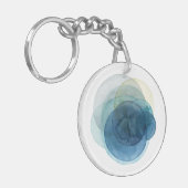 Porte-clés Planètes en évolution - Cercles d'aquarelle (Devant gauche)