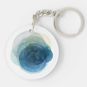 Porte-clés Planètes en évolution - Cercles d'aquarelle (Dos)
