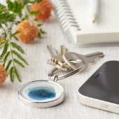 Porte-clés Planètes en évolution - Cercles d'aquarelle (Côté)