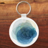 Porte-clés Planètes en évolution - Cercles d'aquarelle (Recto)