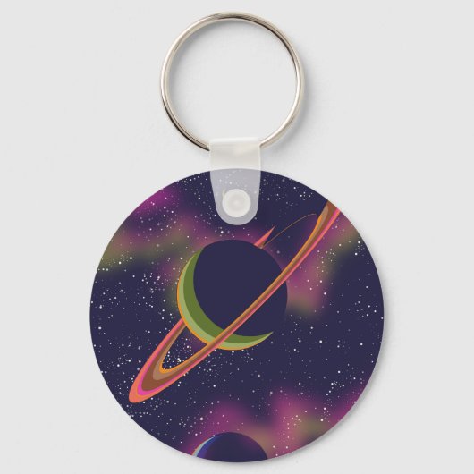 Porte-clés Planètes et Étoiles (Recto)