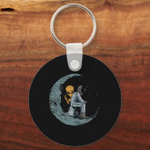 Porte-clés Planètes Lune Astronaut vaisseau spatial (Recto)