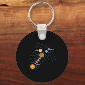 Porte-clés Planets Orbit Solar System Galaxy Science Women Ki (Recto)