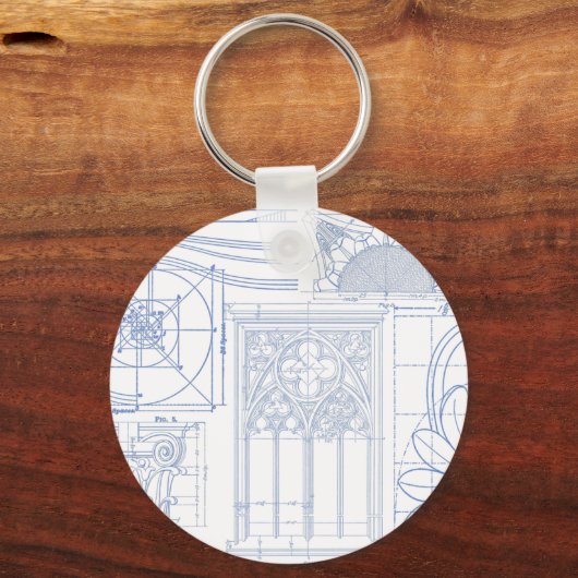 Porte-clés Plans architecturaux (Recto)