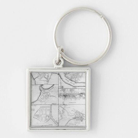 Porte-clés Plans des tours de principe, forts (Devant)