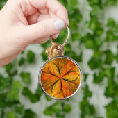 Porte-clés Plante d'automne, Abstrait moderne Fractal Art Lea (Main)