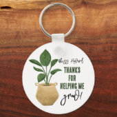 Porte-clés Plante m'aidant à développer la bague clé (Verso)