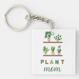 Porte-clés Plante Maman Cadeau Vert Tropical