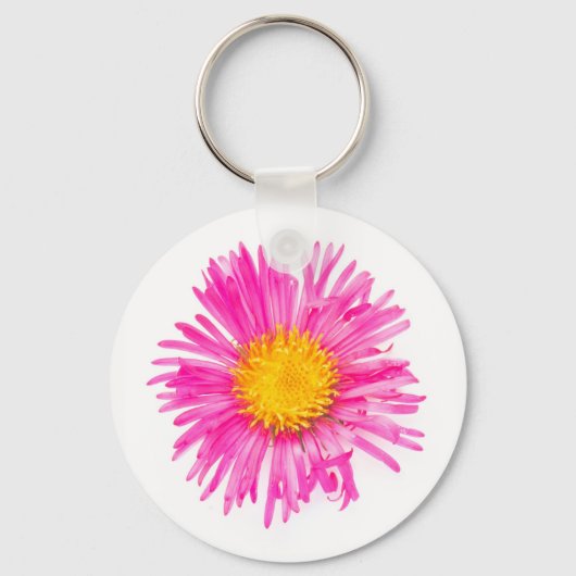 Porte-clés Plante original mignon FLEURS PINK simple (Recto)