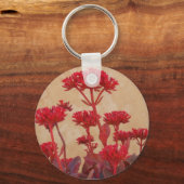 Porte-clés plante rustique rouge (Recto)