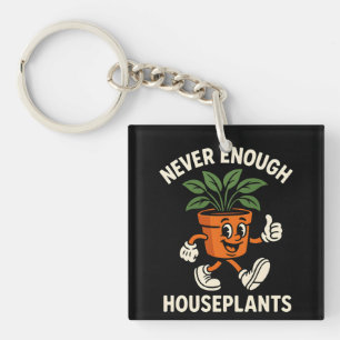 Porte-clés Plantes d'intérieur à ne jamais assez Marcher Pot