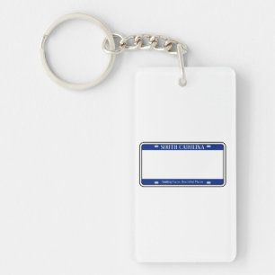Porte-clés Plaque de licence d'État de la Caroline du Sud vi