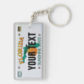 Porte-clés Plaque de licence Floride (personnalisable) (Dos)