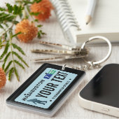 Porte-clés Plaque de licence Washington Sasquatch (Devant droit)